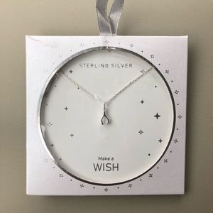 NWT Disney wishbone necklace - sterling silver